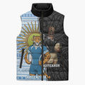 New Zealand Argentina Rugby Custom Sleeveless Puffer Jacket 2025 Los Pumas All Black Together - Aussie Hoodie
