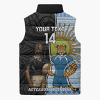 New Zealand Argentina Rugby Custom Sleeveless Puffer Jacket 2025 Los Pumas All Black Together - Aussie Hoodie