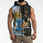 New Zealand Argentina Rugby Custom Sleeveless Zip Hoodie 2025 Los Pumas All Black Together LT14