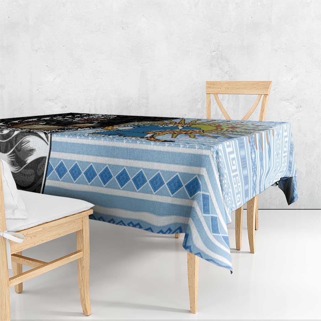 New Zealand Argentina Rugby Tablecloth 2025 Los Pumas All Black Together - Aussie Hoodie