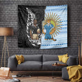 New Zealand Argentina Rugby Tapestry 2025 Los Pumas All Black Together - Aussie Hoodie
