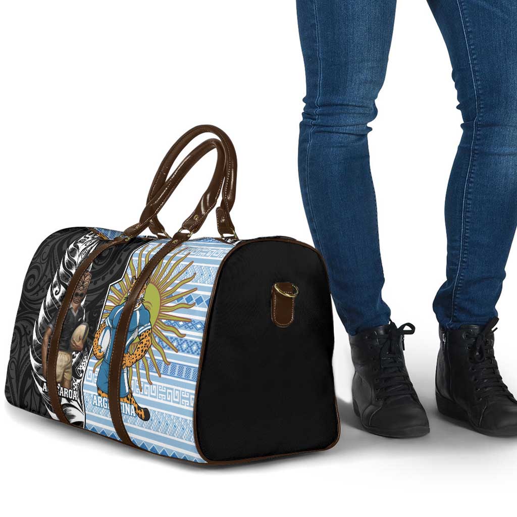 New Zealand Argentina Rugby Travel Bag 2025 Los Pumas All Black Together - Aussie Hoodie