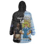 New Zealand Argentina Rugby Custom Wearable Blanket Hoodie 2025 Los Pumas All Black Together - Aussie Hoodie