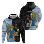 New Zealand Argentina Rugby Custom Zip Hoodie 2025 Los Pumas All Black Together - Aussie Hoodie