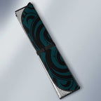 New Zealand Skull Darts Auto Sun Shade Aotearoa Maori Chest Tattoo Stylized Teal - Aussie Hoodie