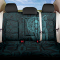 New Zealand Skull Darts Back Car Seat Cover Aotearoa Maori Chest Tattoo Stylized Teal - Aussie Hoodie