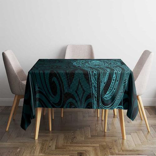 New Zealand Skull Darts Tablecloth Aotearoa Maori Chest Tattoo Stylized Teal - Aussie Hoodie