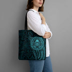 New Zealand Skull Darts Tote Bag Aotearoa Maori Chest Tattoo Stylized Teal - Aussie Hoodie