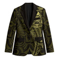 New Zealand Skull Darts Blazer Aotearoa Maori Chest Tattoo Stylized Gold - Aussie Hoodie