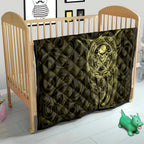 New Zealand Skull Darts Quilt Aotearoa Maori Chest Tattoo Stylized Gold - Aussie Hoodie