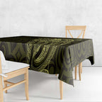 New Zealand Skull Darts Tablecloth Aotearoa Maori Chest Tattoo Stylized Gold - Aussie Hoodie