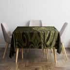 New Zealand Skull Darts Tablecloth Aotearoa Maori Chest Tattoo Stylized Gold - Aussie Hoodie