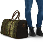 New Zealand Skull Darts Travel Bag Aotearoa Maori Chest Tattoo Stylized Gold - Aussie Hoodie