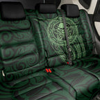 New Zealand Skull Darts Back Car Seat Cover Aotearoa Maori Chest Tattoo Stylized Green - Aussie Hoodie