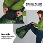 New Zealand Skull Darts Grocery Bag Aotearoa Maori Chest Tattoo Stylized Green - Aussie Hoodie