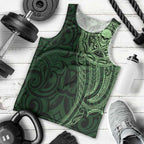 New Zealand Skull Darts Men Tank Top Aotearoa Maori Chest Tattoo Stylized Green - Aussie Hoodie