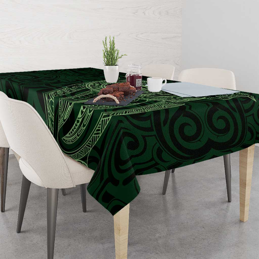 New Zealand Skull Darts Tablecloth Aotearoa Maori Chest Tattoo Stylized Green - Aussie Hoodie