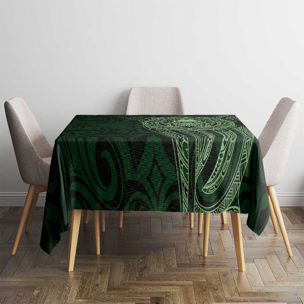 New Zealand Skull Darts Tablecloth Aotearoa Maori Chest Tattoo Stylized Green - Aussie Hoodie