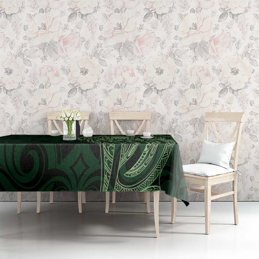 New Zealand Skull Darts Tablecloth Aotearoa Maori Chest Tattoo Stylized Green - Aussie Hoodie