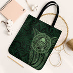 New Zealand Skull Darts Tote Bag Aotearoa Maori Chest Tattoo Stylized Green - Aussie Hoodie