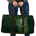New Zealand Skull Darts Travel Bag Aotearoa Maori Chest Tattoo Stylized Green - Aussie Hoodie