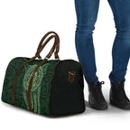 New Zealand Skull Darts Travel Bag Aotearoa Maori Chest Tattoo Stylized Green - Aussie Hoodie