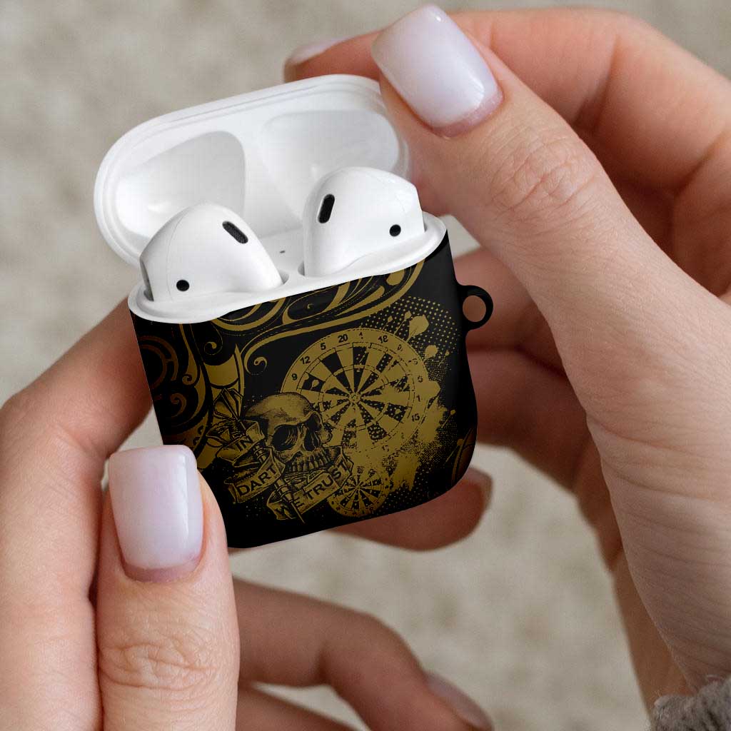 New Zealand Darts AirPods Case Skull In Dart We Trust Maori Pattern - Aussie Hoodie
