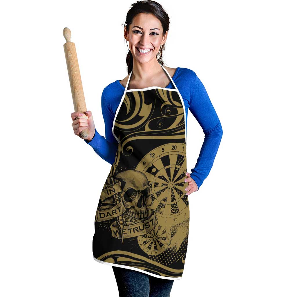 New Zealand Darts Apron Skull In Dart We Trust Maori Pattern - Aussie Hoodie