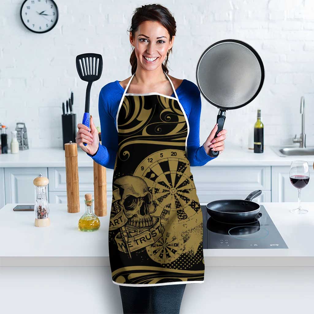 New Zealand Darts Apron Skull In Dart We Trust Maori Pattern - Aussie Hoodie