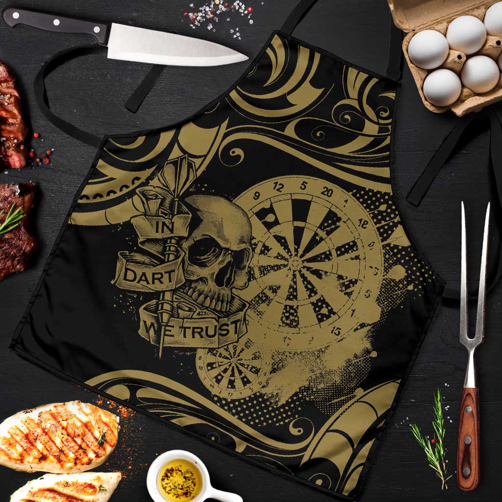 New Zealand Darts Apron Skull In Dart We Trust Maori Pattern - Aussie Hoodie