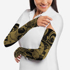 New Zealand Darts Arm Sleeves Skull In Dart We Trust Maori Pattern - Aussie Hoodie