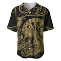 New Zealand Darts Baseball Jersey Skull In Dart We Trust Maori Pattern - Aussie Hoodie