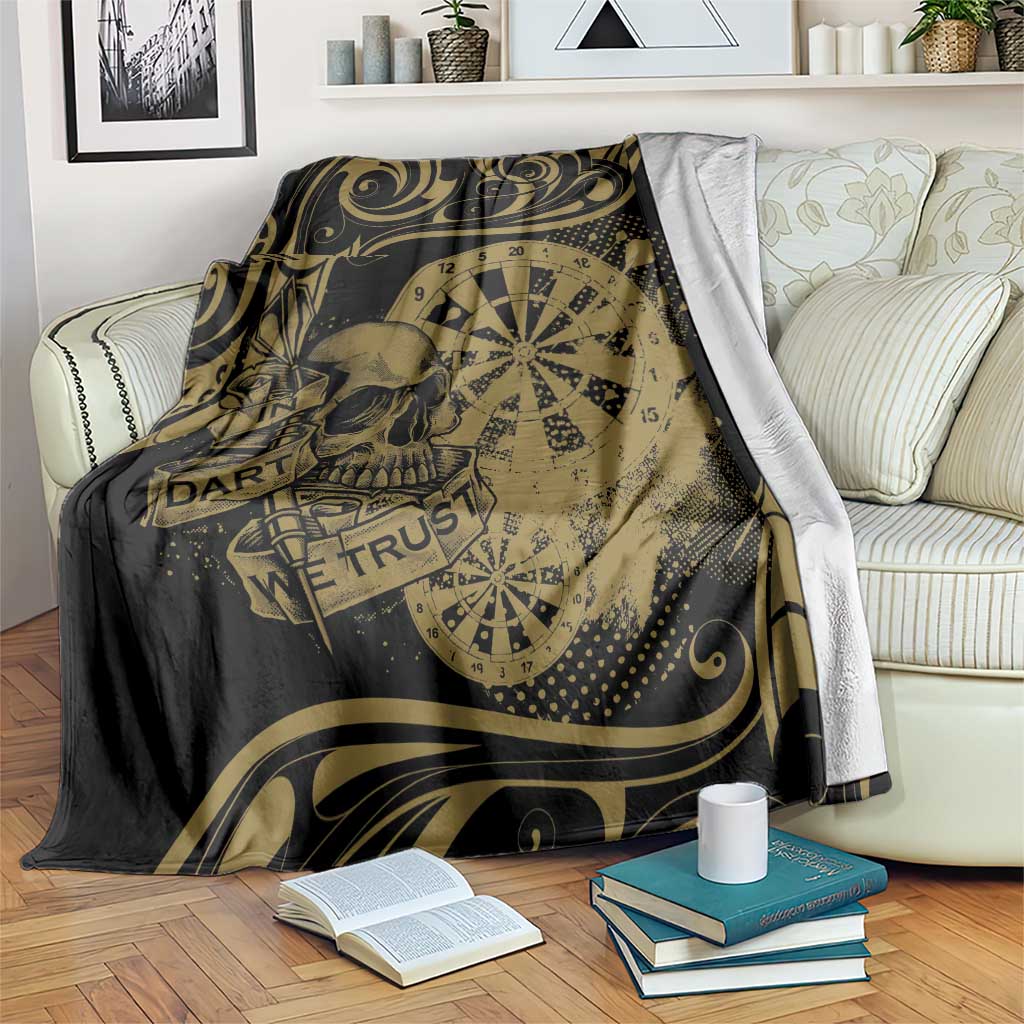 New Zealand Darts Blanket Skull In Dart We Trust Maori Pattern - Aussie Hoodie