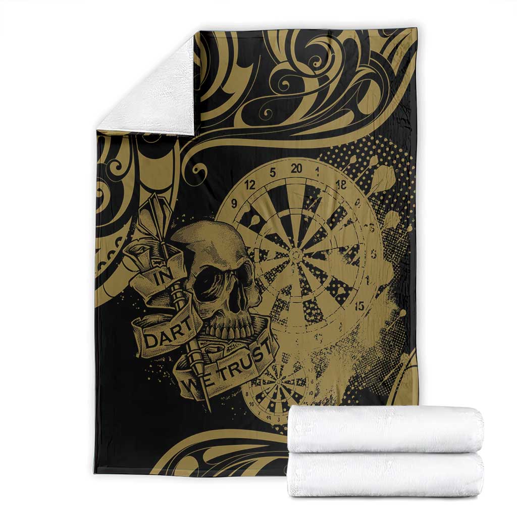 New Zealand Darts Blanket Skull In Dart We Trust Maori Pattern - Aussie Hoodie