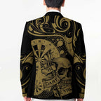 New Zealand Darts Blazer Skull In Dart We Trust Maori Pattern - Aussie Hoodie