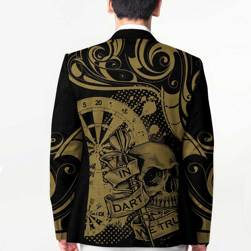 New Zealand Darts Blazer Skull In Dart We Trust Maori Pattern - Aussie Hoodie