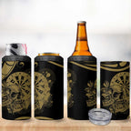 New Zealand Darts 4 in 1 Can Cooler Tumbler Skull In Dart We Trust Maori Pattern - Aussie Hoodie