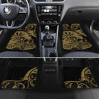 New Zealand Darts Car Mats Skull In Dart We Trust Maori Pattern - Aussie Hoodie