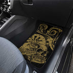 New Zealand Darts Car Mats Skull In Dart We Trust Maori Pattern - Aussie Hoodie