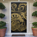 New Zealand Darts Door Cover Skull In Dart We Trust Maori Pattern - Aussie Hoodie