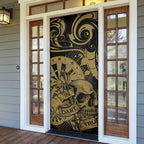 New Zealand Darts Door Cover Skull In Dart We Trust Maori Pattern - Aussie Hoodie