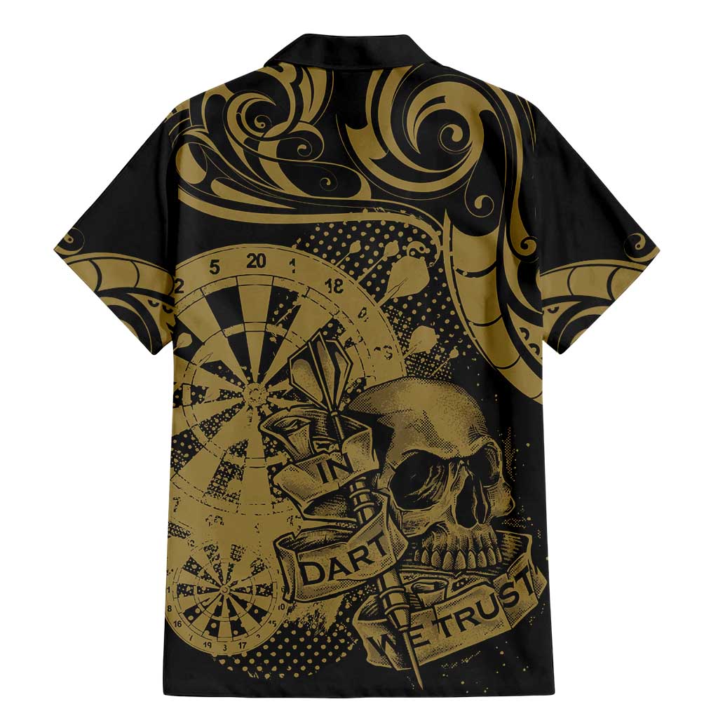 New Zealand Darts Family Matching Mermaid Dress and Hawaiian Shirt Skull In Dart We Trust Maori Pattern - Aussie Hoodie