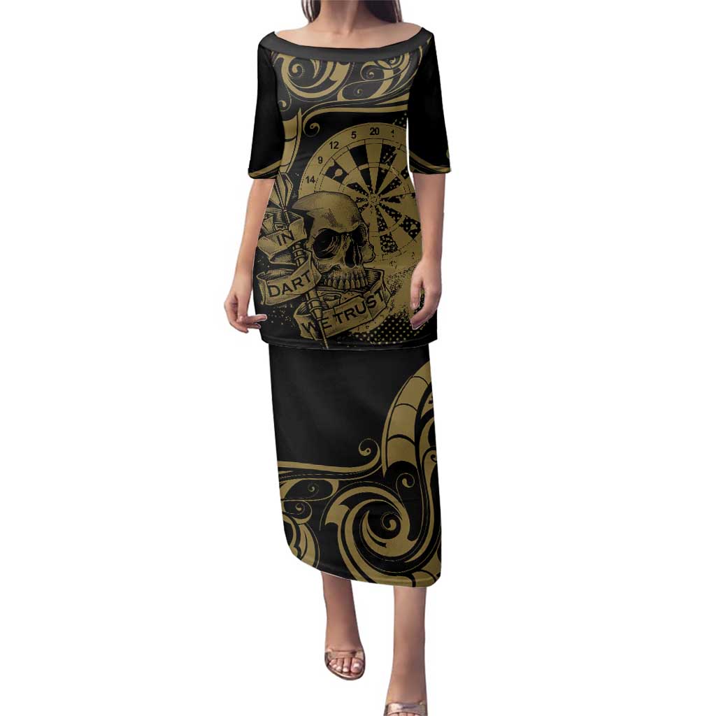 New Zealand Darts Family Matching Puletasi and Hawaiian Shirt Skull In Dart We Trust Maori Pattern - Aussie Hoodie