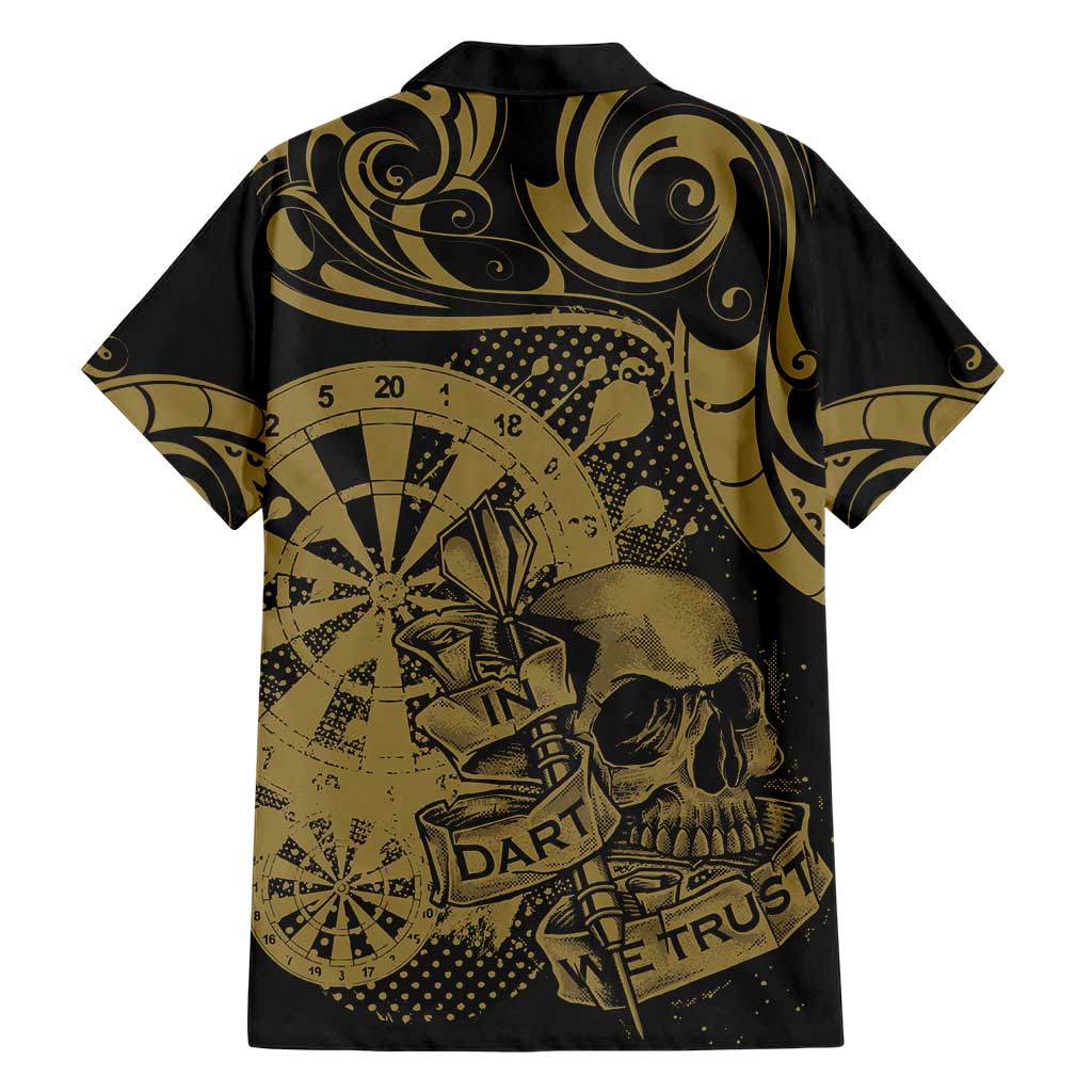 New Zealand Darts Family Matching Short Sleeve Bodycon Dress and Hawaiian Shirt Skull In Dart We Trust Maori Pattern - Aussie Hoodie