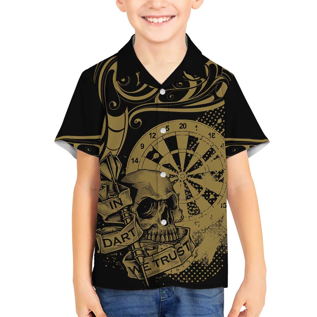 New Zealand Darts Family Matching Summer Maxi Dress and Hawaiian Shirt Skull In Dart We Trust Maori Pattern - Aussie Hoodie