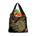 New Zealand Darts Grocery Bag Skull In Dart We Trust Maori Pattern - Aussie Hoodie
