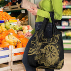 New Zealand Darts Grocery Bag Skull In Dart We Trust Maori Pattern - Aussie Hoodie
