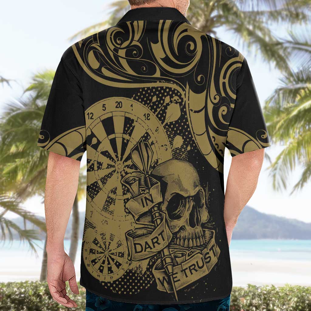 New Zealand Darts Hawaiian Shirt Skull In Dart We Trust Maori Pattern - Aussie Hoodie