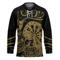 New Zealand Darts Hockey Jersey Skull In Dart We Trust Maori Pattern - Aussie Hoodie