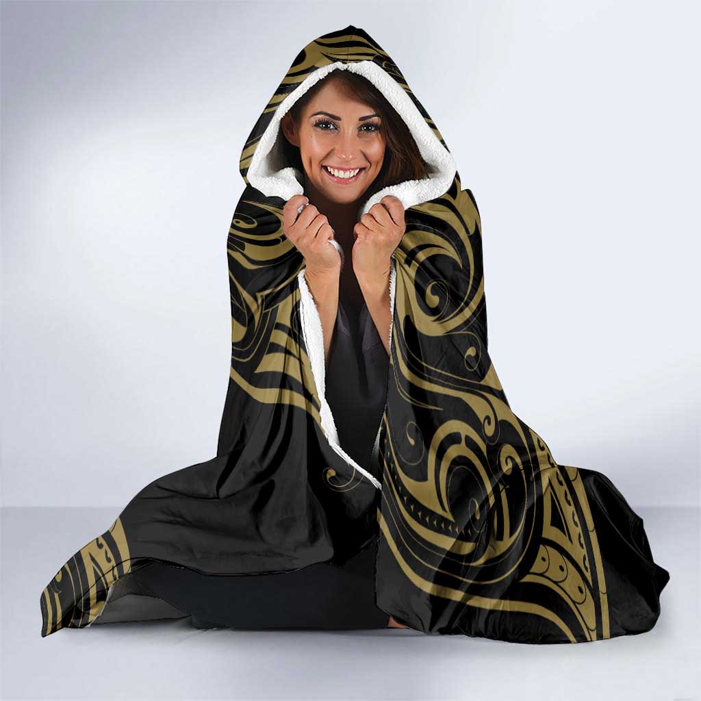 New Zealand Darts Hooded Blanket Skull In Dart We Trust Maori Pattern - Aussie Hoodie